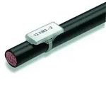 Kabelmarkierung tra Kabel &oslash;10-317mm Kst transp 43x18mm mit Textfeld aufschieb
