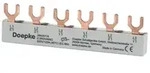 Phasenschiene 3ph 17,5mm Eurovario 104mm 10mm2 120A Gabel isoliert