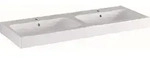 iCon Doppelwaschtisch, 120x48,5cm - wei&szlig;