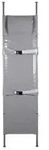 Krankentrage N, 2 x klappbar Chemiefasergewebe grau - grau - normal