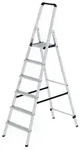 Stehleiter 6 Stufen, Aluminium, einseitig begehbar, H 2010mm, B 550mm
