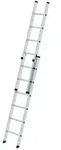 Schiebeleiter 2x6 Sprossen, L eingefahren 1940mm, L ausgefahren 2960mm