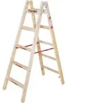 Holz-Sprossenstehleiter Comfort, 2x4 Sprossen