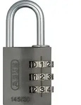 AV-Zahlen-Vorhangschloss 145/30, Aluminium massiv, titanium