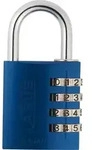AV-Zahlen-Vorhangschloss 145/40, Aluminium massiv, blau