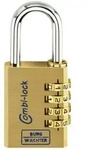 AV-Zahlen-Vorhangschloss, Combi Lock 80 40 M, Messing massiv