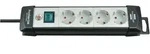 Premium-Line Steckdosenleiste 4-fach, 45&deg; Winkel der Steckdosen schwarz/grau, 5m