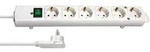 Comfort-Line Plus Steckdosenleiste, Flachstecker, breite Abst&auml;nde, 6-fach, wei&szlig;
