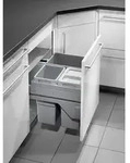 Einbauabfallsammler, Euro Cargo-S, 3610631,KB 600, 56l, KF, hellgrau