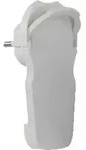 Schutzkontaktflachstecker wei&szlig; - wei&szlig;