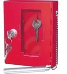 Notschl&uuml;sselkasten, 150 x 120 x 40mm, rot, 10250102X, mit K&ouml;ppel