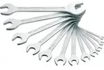 Doppel-Maulschl&uuml;ssel Satz 450N/12 ∙ Au&szlig;en Sechskant Profil ∙ 12-teilig ∙ 6 x