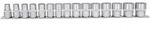 1/2" 12-kant-Stecknuss-Satz, 15-teilig, 10-24mm
