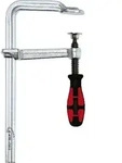 Ganzstahl-Schraubzwinge 2K-Griff 300 x 140mm