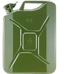 Benzinkanister Stahlblech 20L Oliv - gr&uuml;n