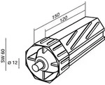 Walzenkapsel 4030,SW60,120mm