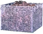 Komposter Streckmetall 80 x 80 x 70cm - silber