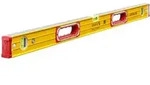 Leichtmetall-Wasserwaage Type 196-2 mit Griffen,100cm - gelb