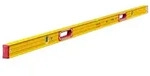 Leichtmetall-Wasserwaage Type 196-2 mit Griffen, 183cm - gelb