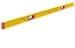 Leichtmetall-Wasserwaage Type 196-2 mit Griffen, 200cm - gelb