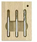 Vollhartmetall-Schaftfr&auml;sersatz, 3-teilig &oslash;1 - 2 - 3mm