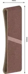 PRO X440 Schleifband, 75 x 533 mm, G60, G80, G100, 3-tlg.