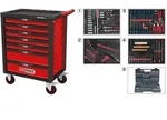 RACINGline SCHWARZ/ROT Werkstattwagen mit 7 Schubladen und 515 Premium-Werkzeugen -