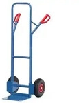 Stahlrohrkarre B1325V, Vollgummireifen, Tragkraft 300kg - blau