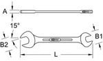 BRONZEplus Doppel-Maulschl&uuml;ssel 24 x 27mm
