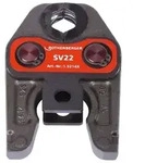 Pressbacke SV 22mm - schwarz