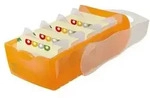 Karteikasten CROCO 998-613 DIN A8 PP orange transluzent - orange/transluzent