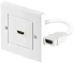 HDMI-Wanddose Buchse, geschirmt, wei&szlig;