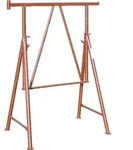 Stahlrohr-Ger&uuml;stbock, lackiert Breite 1,20m, H&ouml;he 1,20 - 1,95m