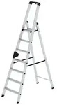 Stehleiter 7 Stufen, Aluminium, einseitig begehbar, H 2310mm, B 590mm