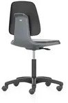 Arbeitsstuhl Labsit 2 anthrazit Kunst-Leder, Rollen