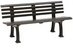 Bank Modell Sylt 3 Sitzer braun 150 cm