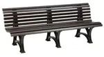 Bank Mod. Borkum 4 Sitzer braun 200 cm