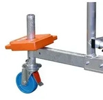 Fahrrollensatz f&uuml;r Arbeitsger&uuml;st, 125 mm &Oslash;, 4 St&uuml;ck