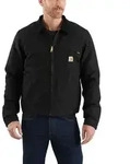 Herren Jacke, gef&uuml;ttert DUCK DETROIT JACKET, schwarz, Gr&ouml;&szlig;e S - schwarz - S