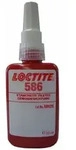 586 Gewindedichtung hochfest rot mittelviskos, 50ml Flasche - rot