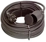 Gummi-Verl&auml;ngerungsleitung 5m H07RN-F 3G1,5 sw Schutzkontaktstecker