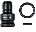 Schlagadapter 1/2" auf 1/4" E6,3, 3-teilig, inkl. Sicherungsring- und Stift