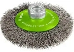 PRO Stainless Steel clean Kegelb&uuml;rste, 100 x 0,35 mm, Gewinde