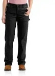 Canvas-Stretchhose Loose Fit CRAWFORD PANT, schwarz, Gr&ouml;&szlig;e W8/REG - schwarz -