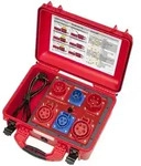 Messadapter 16A+32A CEE 5-polig, 16A CEE 3-polig. Verbraucher 1-phasig/3-phasig,