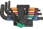 Winkelschl&uuml;sselsatz, 950/9 Hex-Plus Multicolour 2 metrisch, BlackLaser, 9-teilig