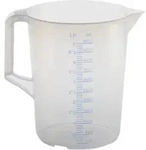 Messkanne 5l PP geschlossener Griff transparent 2Skal. &Oslash;206x257mm Auslaufnase -