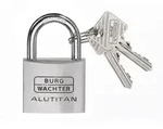 AV-Vorhangschloss, Alutitan 770 40 SB, Aluminium massiv titan