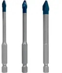 EXPERT HardCeramic HEX-9 Bohrer-Set, 5/6/8 mm, 3-tlg.