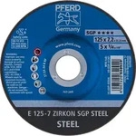 Schruppscheibe E 125x7,2x22,23 mm ZIRKON Speziallinie SGP STEEL f&uuml;r Stahl